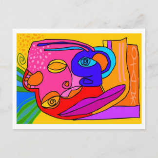 "de schatkist naar de binnenkant" briefkaart