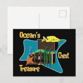 De schatkist van de oceaan briefkaart (Voorkant / Achterkant)