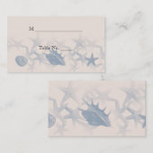 De schatkist van het Zee Wedding Place Cards Plaatskaartje (Voorkant / Achterkant)