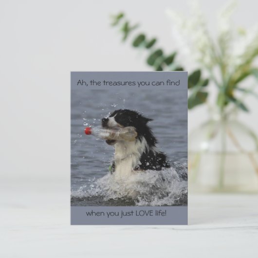 De schatten van het leven, briefkaart (Staand voorkant)