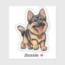 De schattige duitse herder❤️duitse herder stickers