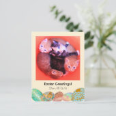 De schattige Foto van de Douane van de Groeten van Feestdagenkaart (Staand voorkant)