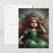 De Schattige Geïrriteerde Kleine Fee Briefkaart (Voorkant / Achterkant)