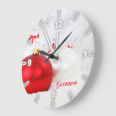 De schattige Gepersonaliseerde Ballen van Kerstmis Grote Klok (Hoek)