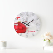 De schattige Gepersonaliseerde Ballen van Kerstmis Grote Klok (Huis)