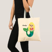 De schattige Gepersonaliseerde Meermin van de Tote Bag (Voorkant (product))