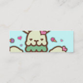 de schattige kaart mini visitekaartje (Achterkant)