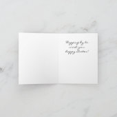 De schattige Kaart van de Paashaas (Binnen)