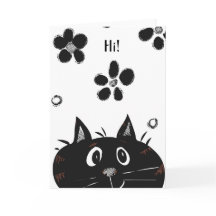 De schattige Kat gluurt om het even wanneer een