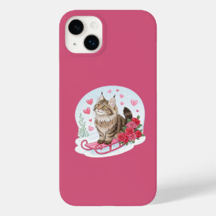 De schattige Maine coon kat in mijn Ski Case-Mate iPhone 14 Plus Hoesje