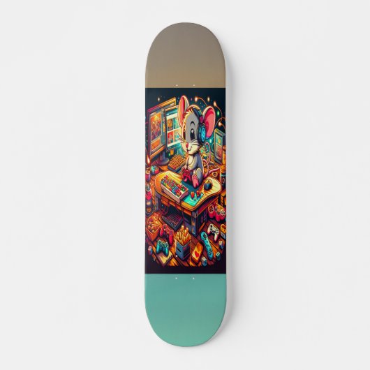 De schattige muis gaming persoonlijk skateboard (Voorkant)