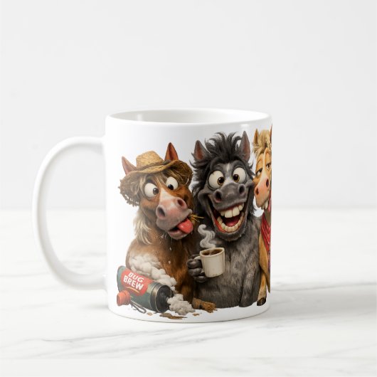 De Schattige Paarden Koffiemok (Links)
