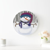 De Schattige Puffy Snowman Grote Klok (Huis)