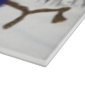 De Schattige Puffy Snowman Snijplank (Hoek)