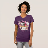 De schattige schedelcupacke van kawaii personalise t-shirt (Voorkant volledig)