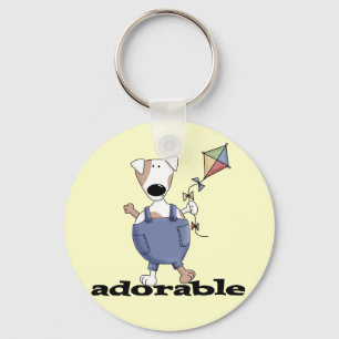 De schattige T-shirts en de Giften van de Hond Sleutelhanger