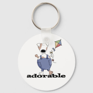 De schattige T-shirts en de Giften van de Hond Sleutelhanger
