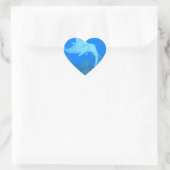 De Schattige walvisvaarder Hart Sticker (Tas)
