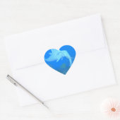 De Schattige walvisvaarder Hart Sticker (Envelop)