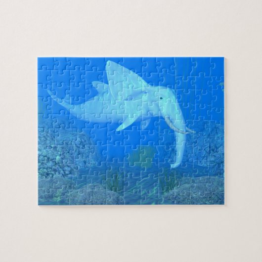 De Schattige walvisvaarder Legpuzzel (Horizontaal)