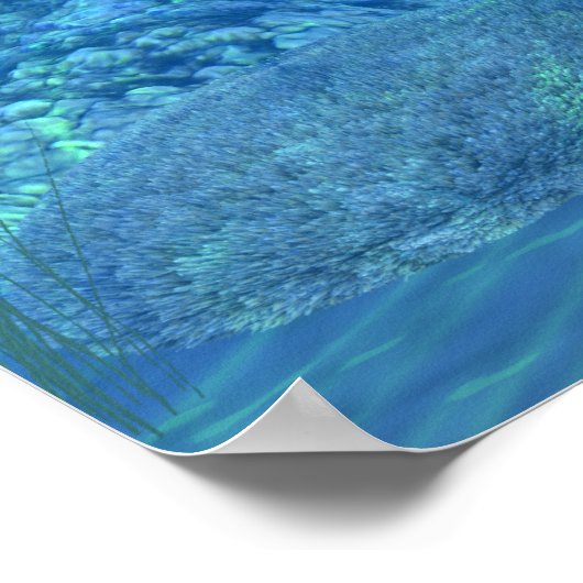 De Schattige walvisvaarder Poster (Hoek)