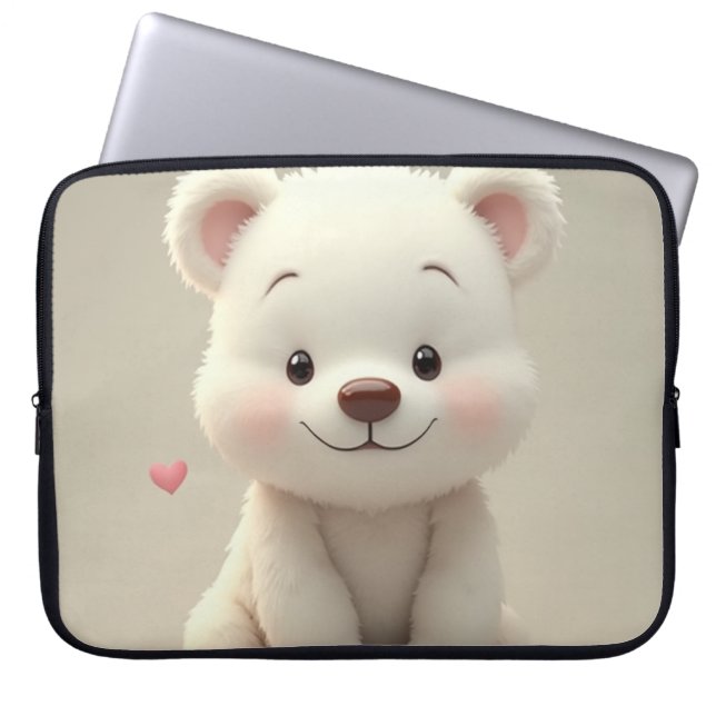 De Schattigee Beren laptophoes 15 inch Laptop Sleeve (Voorkant)