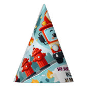 De Schattigee Hot Fire Truck Motorveiligheid 1e Ve Feesthoedjes (Links)