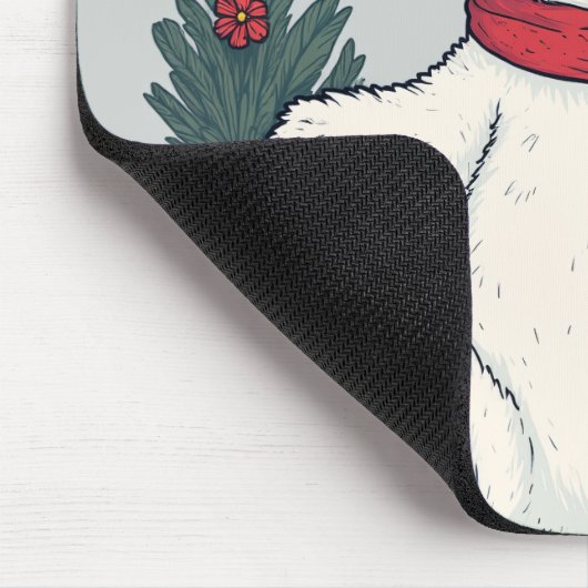 De Schattigee kerst Beer Muismat (Hoek)