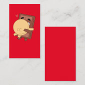 De Schattigee knuffel Pannenkoek en Choco Valentij Visitekaartje (Voorkant / Achterkant)