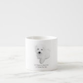 De Schattigee Maltese puppyhond Espresso Kop (Voorkant)