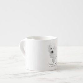 De Schattigee Maltese puppyhond Espresso Kop