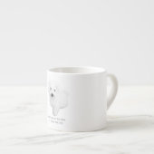 De Schattigee Maltese puppyhond Espresso Kop (Voorkant rechts)