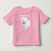 De Schattigee Maltese puppyhond Kinder Shirts (Voorkant)