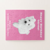 De Schattigee Maltese puppyhond Legpuzzel (Horizontaal)