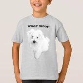 De Schattigee Maltese puppyhond T-shirt (Voorkant)
