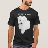 De Schattigee Maltese puppyhond T-shirt (Voorkant)