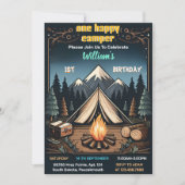 De Schattigee Natuur Boys One Happy Camper 1e Verj Kaart (Voorkant)