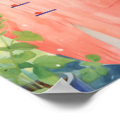 De Schattigee Oranje kat Poster (Hoek)