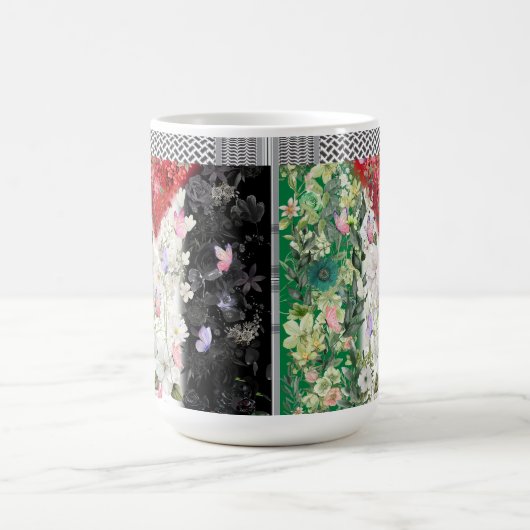 De Schattigee Palestijnse Mok met bloemenkaart (Center)