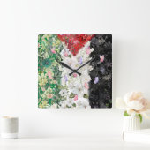 De Schattigee Palestijnse Muur Klok Met Bloemenkaa (Huis)