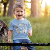 De Schattigee pompoen-pastel kleuren Halloween Kinder Shirts