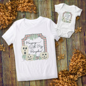 De Schattigee pompoen-pastel kleuren Halloween Romper