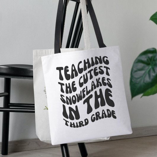 De Schattigee sneeuwvlokken in de derde klas Tote Bag