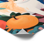 De Schattigee Tuinkat Poster (Hoek)