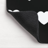 De Schattigee Valentijn van het minimalistische zw Muismat (Hoek)