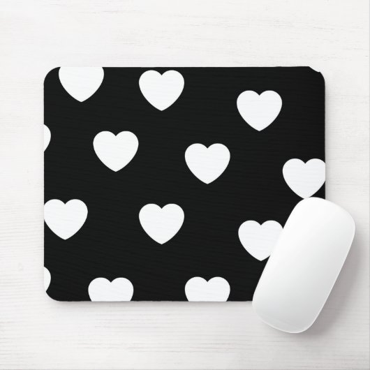 De Schattigee Valentijn van het minimalistische zw Muismat (Met muis)