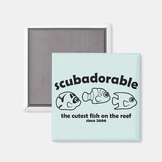 De Schattigee vis op het rif Magneet (Voorkant / Achterkant)