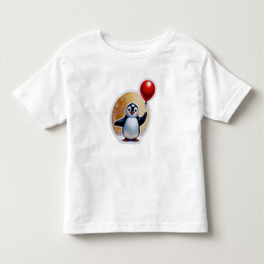 De Schattigee vriend van Penguin Winter Kinder Shirts (Voorkant)