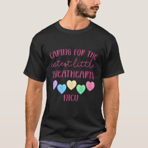 De Schattigste Kleine Liefjes Valentijnsdag NICU T-shirt