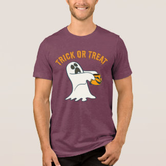 De Schattigste Trick-or-Treat Geest Voor Halloween Tri-Blend Shirt